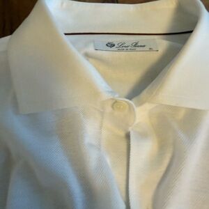 Loro Piana Classic White Dress Shirt